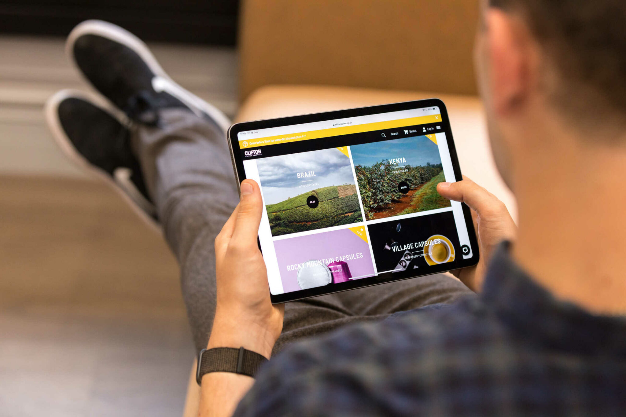 Consistent year over year ecommerce revenue growth for Bristol coffee roaster.