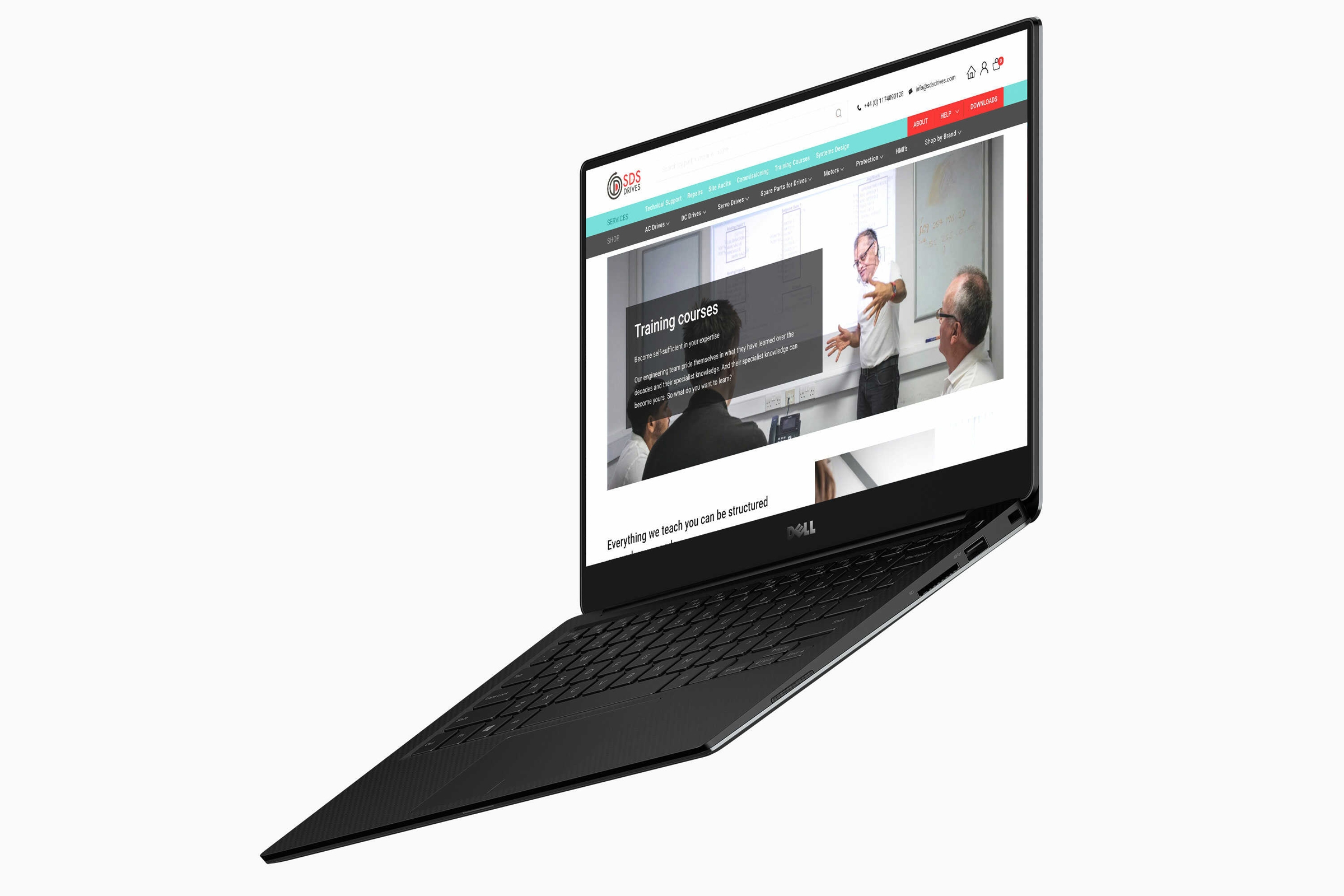 SDS Drives website design, responsive custom website, website agency bristol