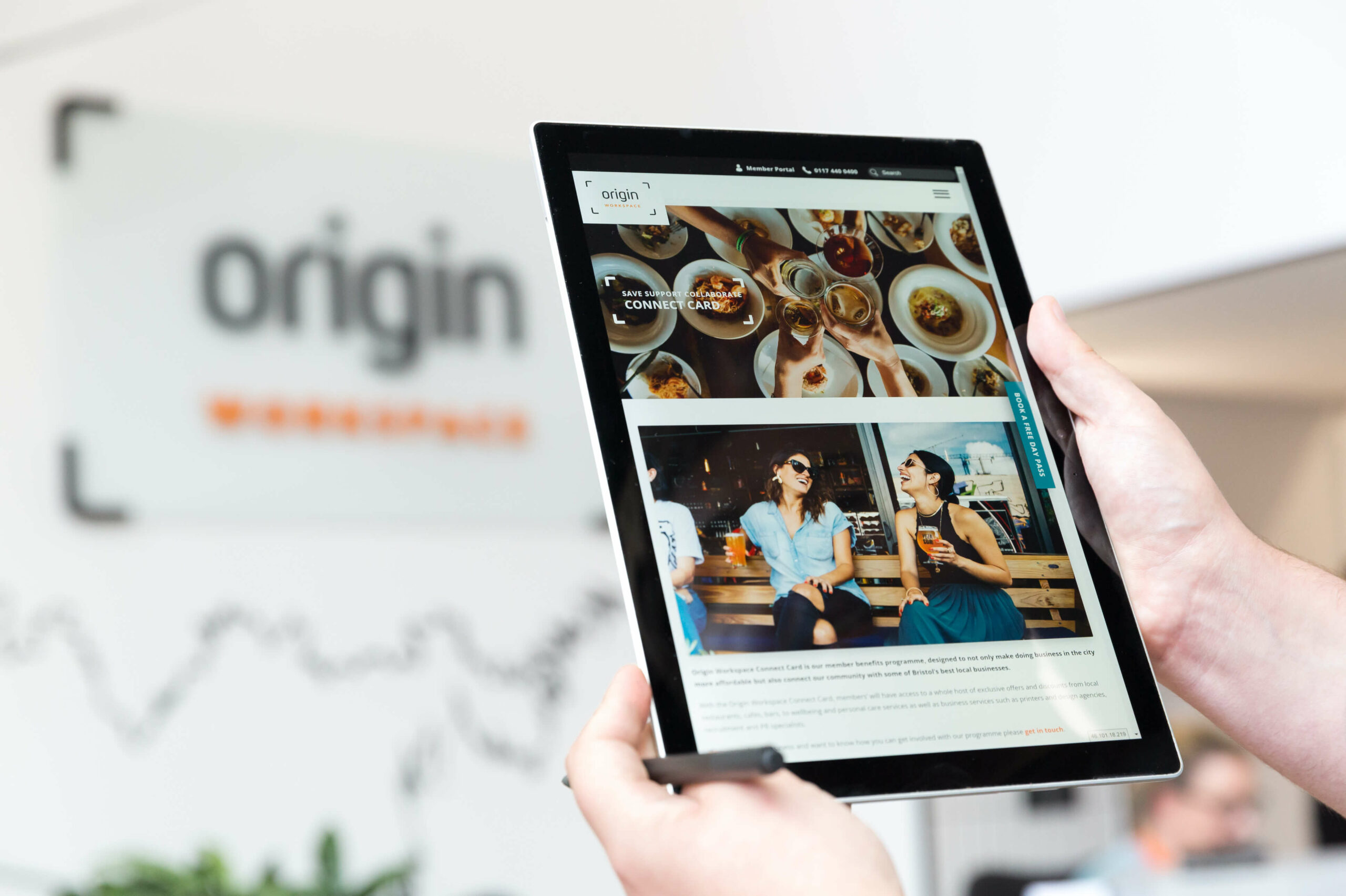 coworking space website design, bristol